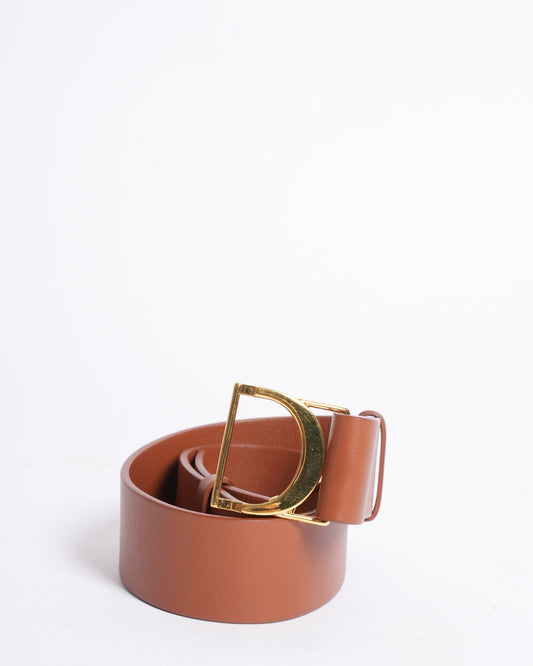 Christian Dior Golden Saddle Belt