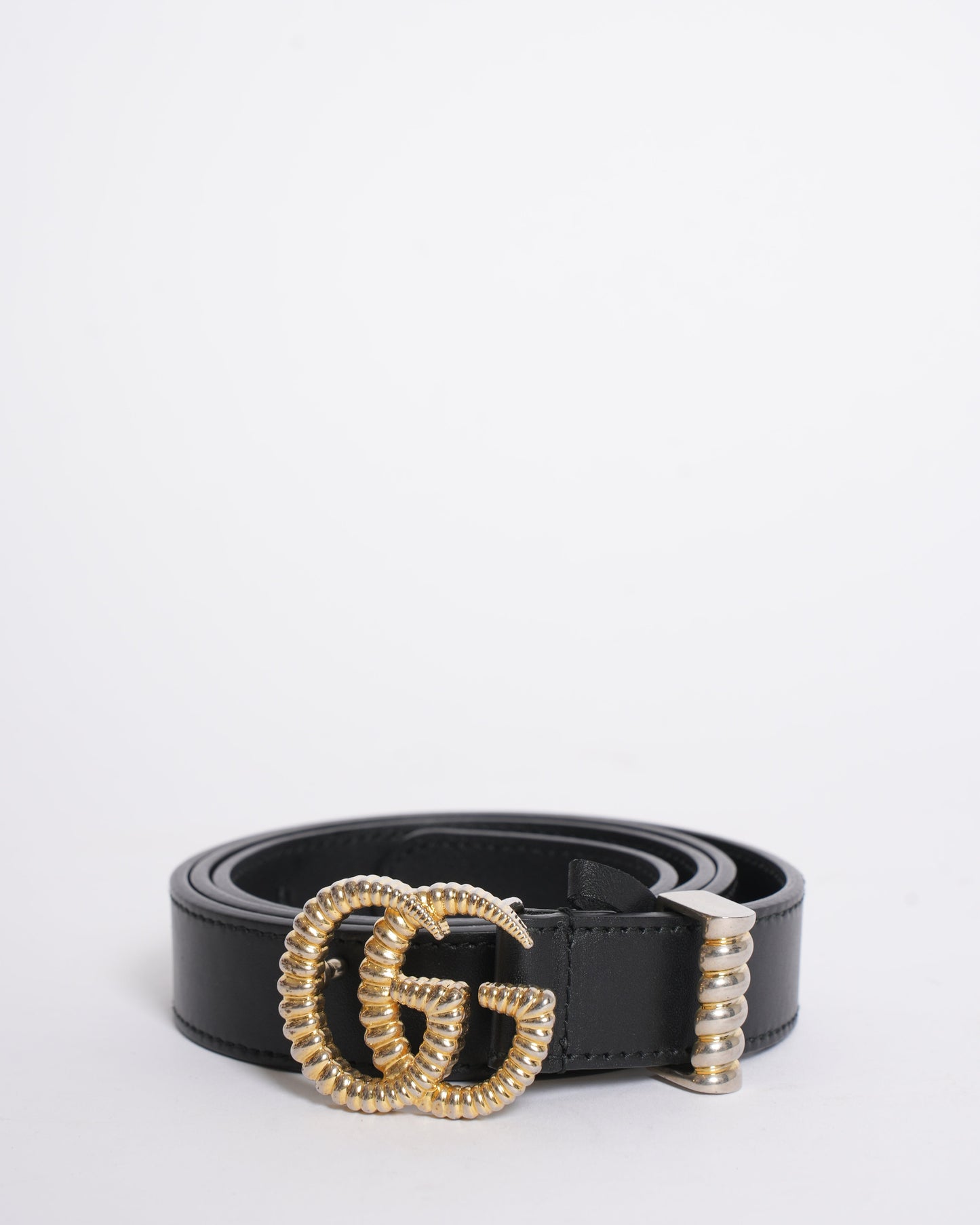 Gucci Torchon Double G Buckle Belt in Black