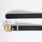 Gucci Torchon Double G Buckle Belt in Black