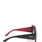 Christian Dior Women's Square Sunglasses With Black Frame