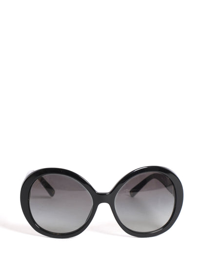 Chanel Round Frame Sunglasses WIth Pearl Detailing On Temple