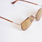 Christian dior goldtone metal tortoise so real rise sunglasses