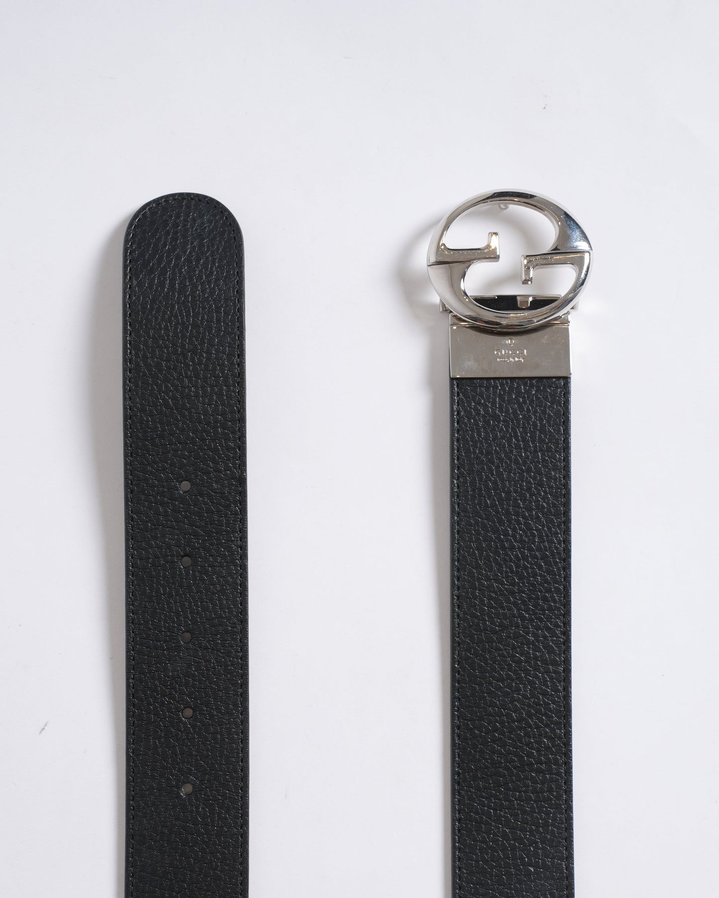 New Gucci GG Men's Belt In Black
