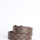 New LV Damier Ebene Men's Belt