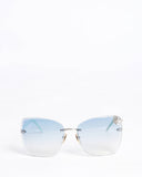 Gucci Women's Square Frame Rimeless Sunglasses