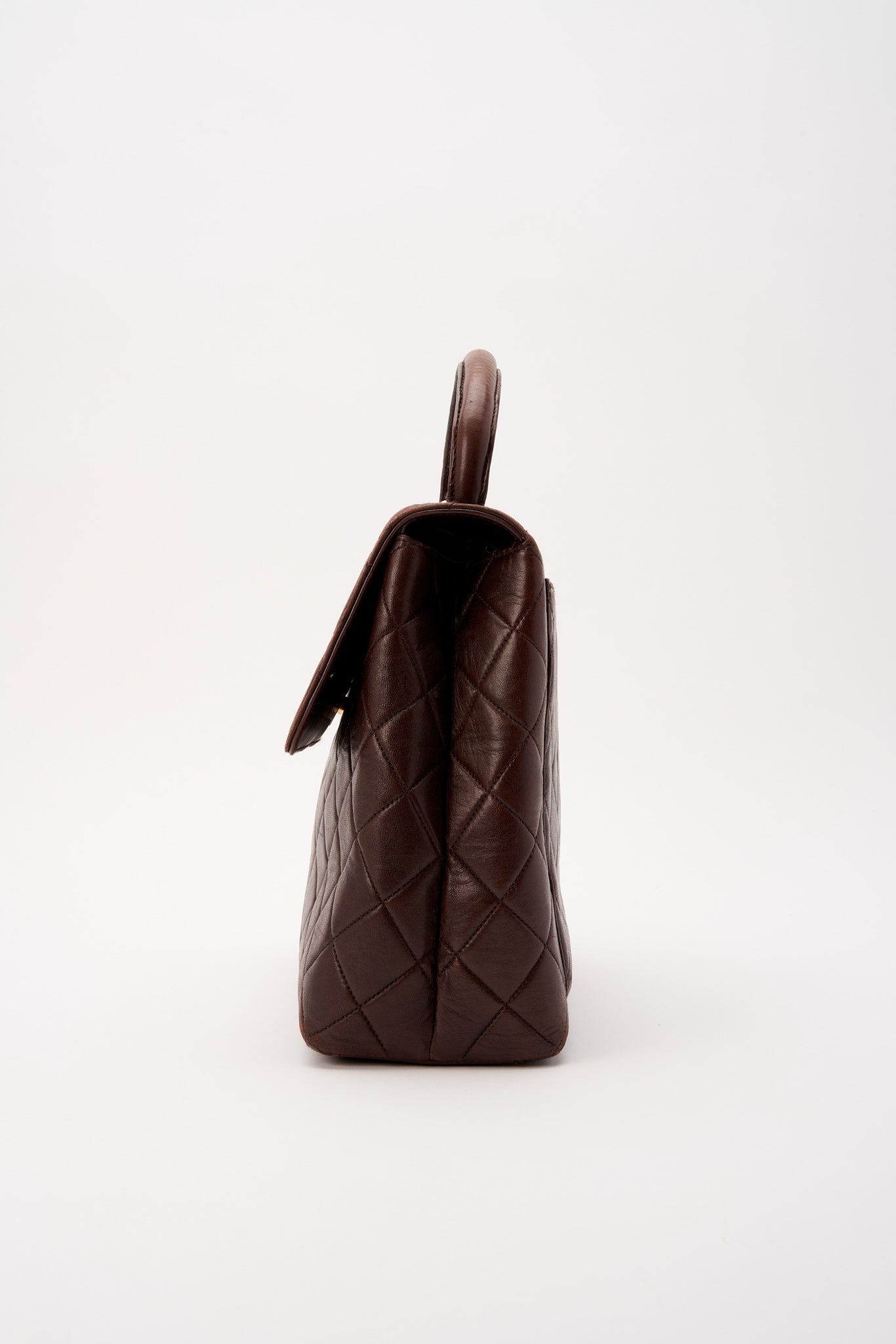 Chanel Brown Kelly Bag With 24K Gold Plated Hardware