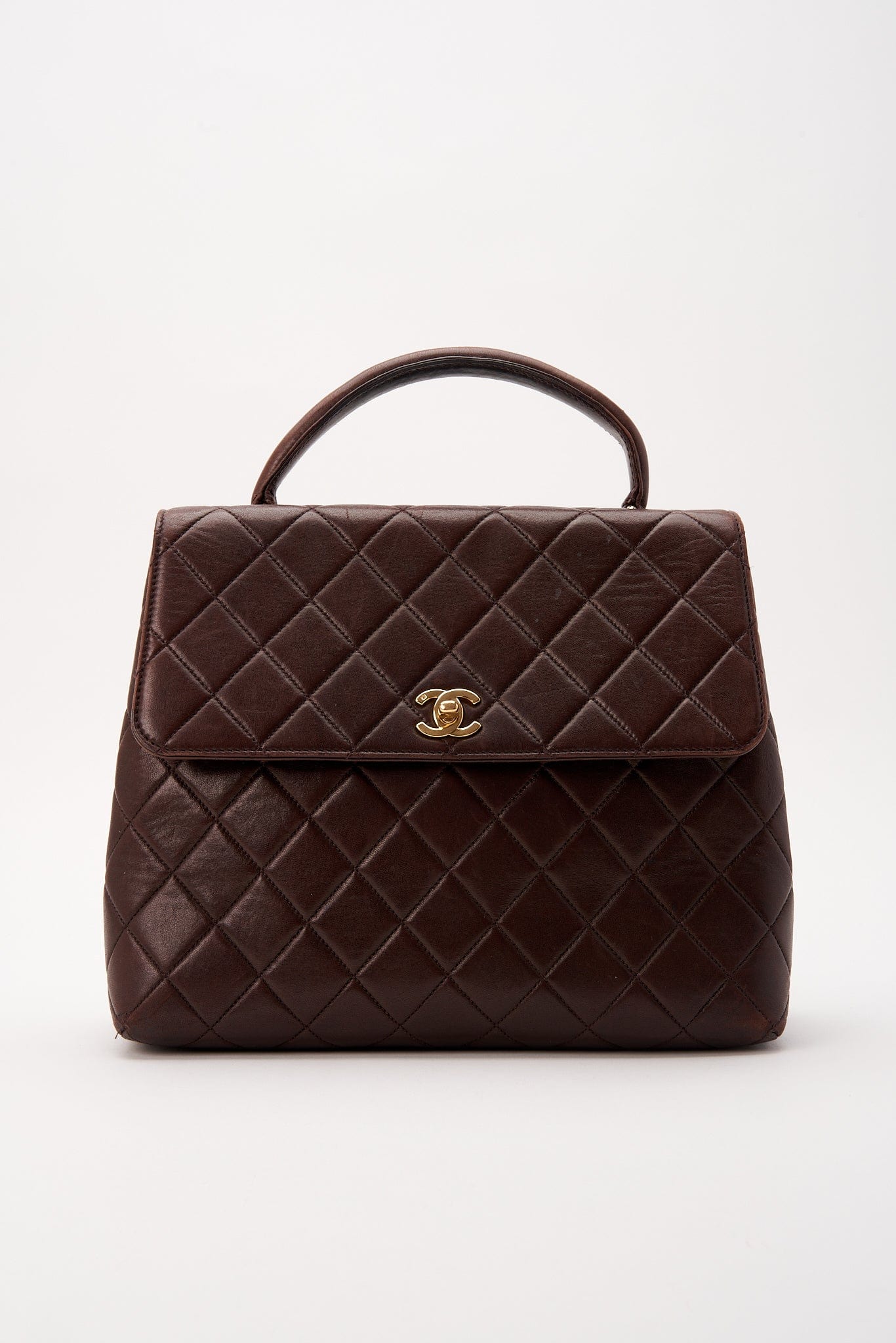 Chanel Brown Kelly Bag With 24K Gold Plated Hardware