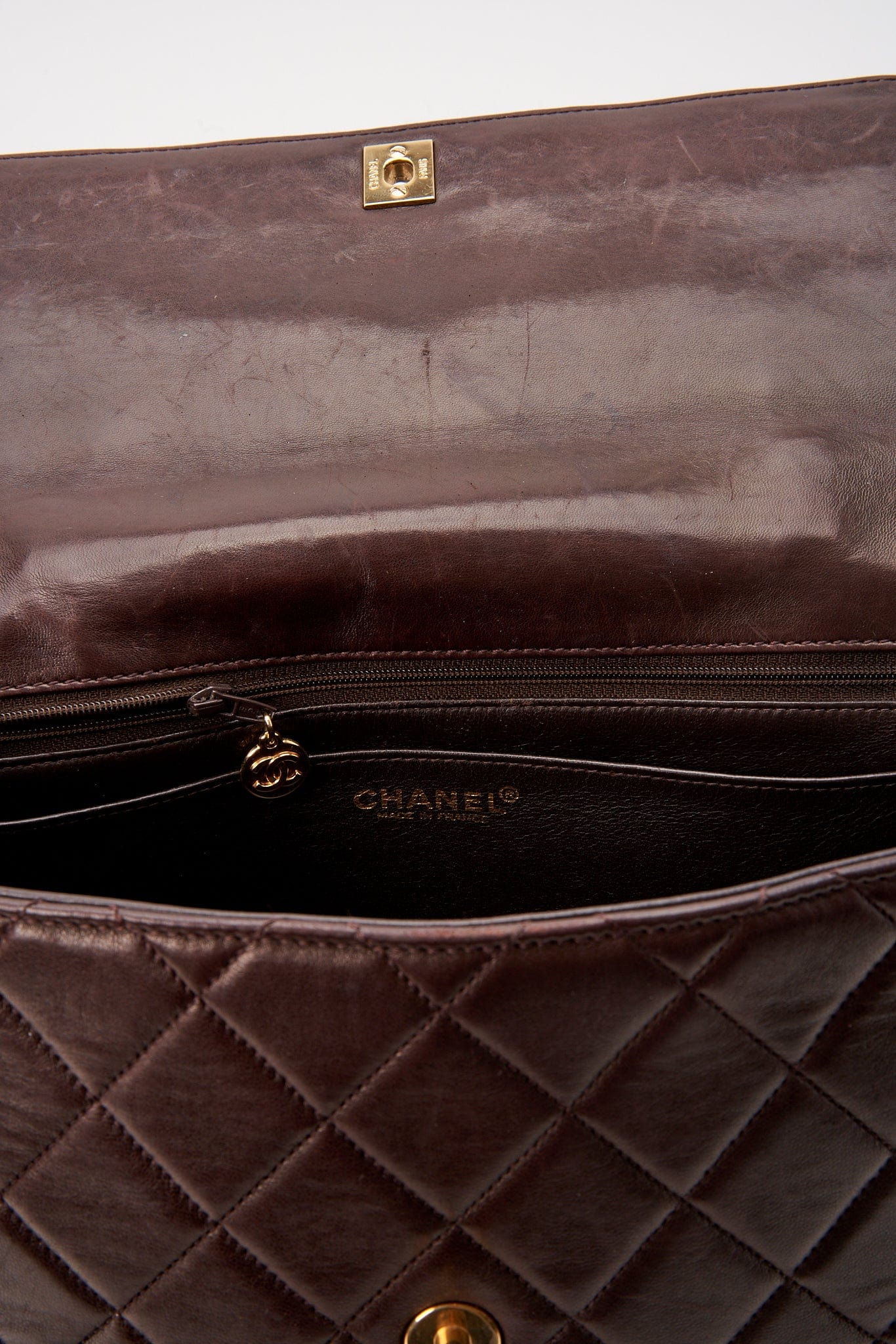 Chanel Brown Kelly Bag With 24K Gold Plated Hardware