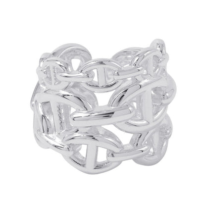 HERMES Chaine d'Ancre Anchene Ring Size GM/50 SV925