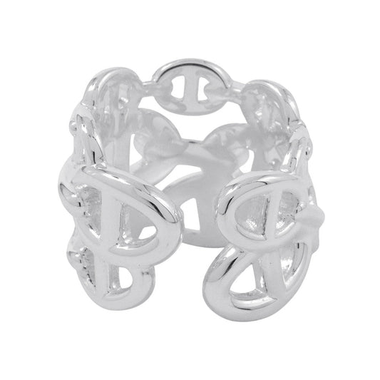 HERMES Chaine d'Ancre Anchene Ring Size GM/52 SV925