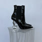 Yves Saint Laurent Opyum Boots in Patent Leather