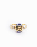 Louis vuitton crystal gamble ring