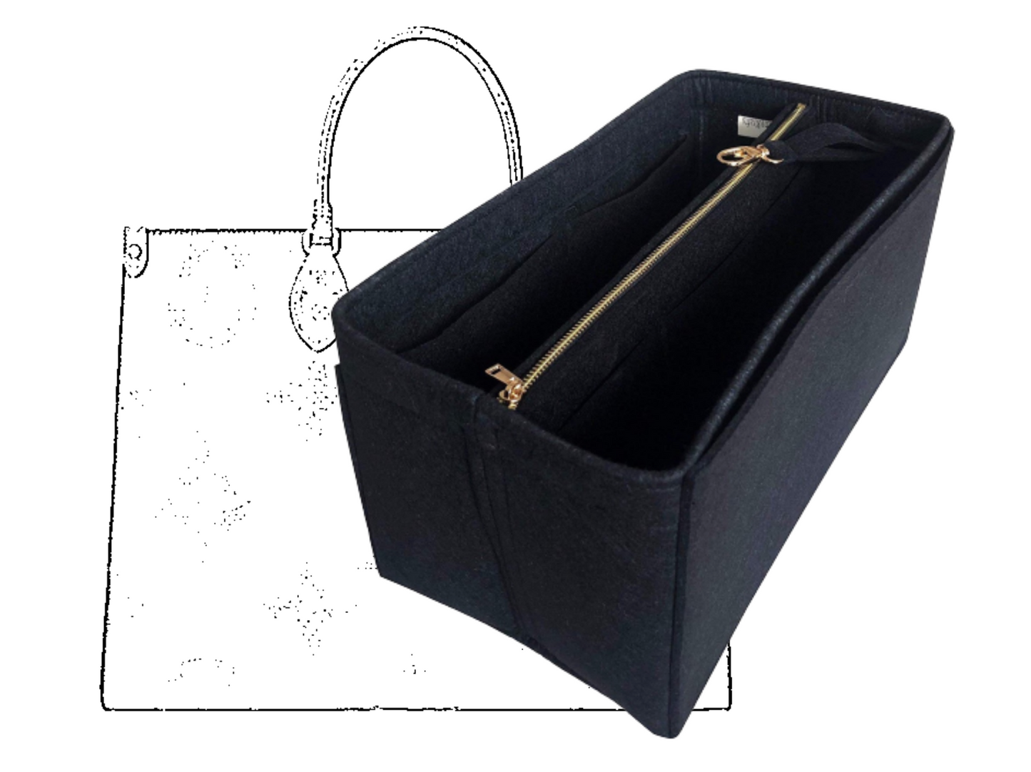 For [Onthego MM (Medium)] Liner Insert Organizer On The Go OTG (Type B)