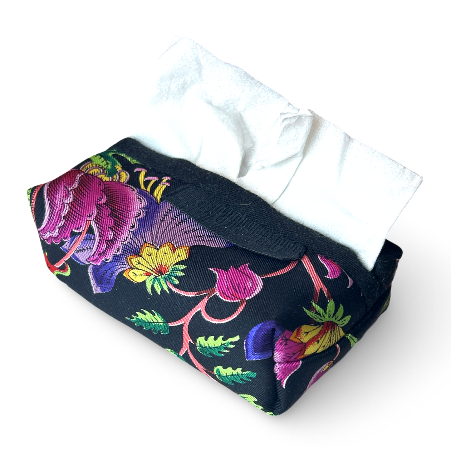 Flora Nero   Scarf Travel Tissue Pouch
