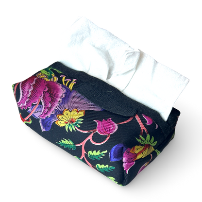 Flora Nero   Scarf Travel Tissue Pouch