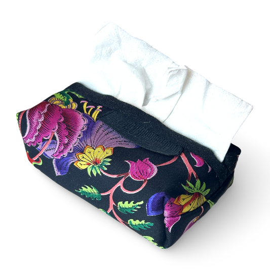 Flora Nero   Scarf Travel Tissue Pouch