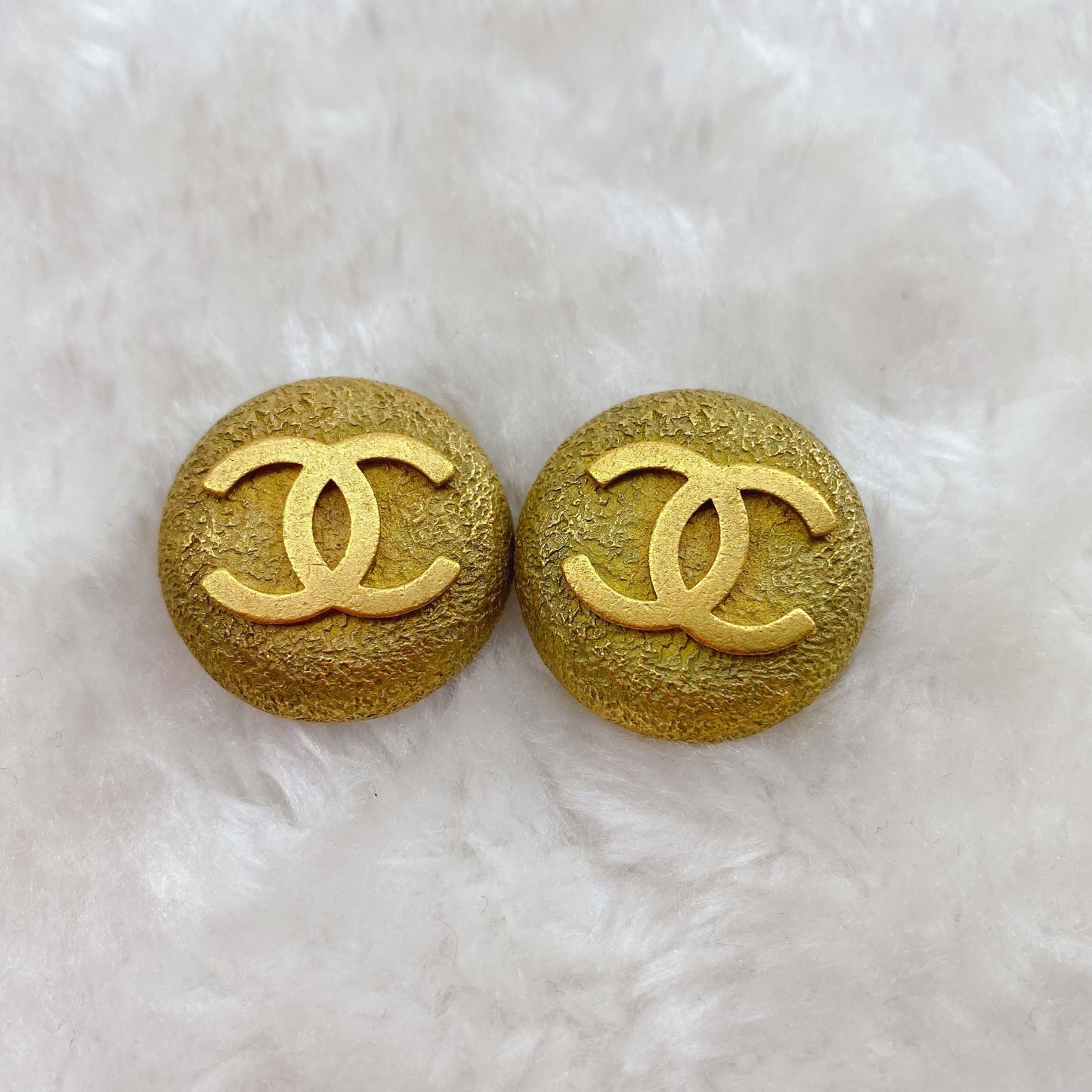 Chanel   Double C Gold Earrings