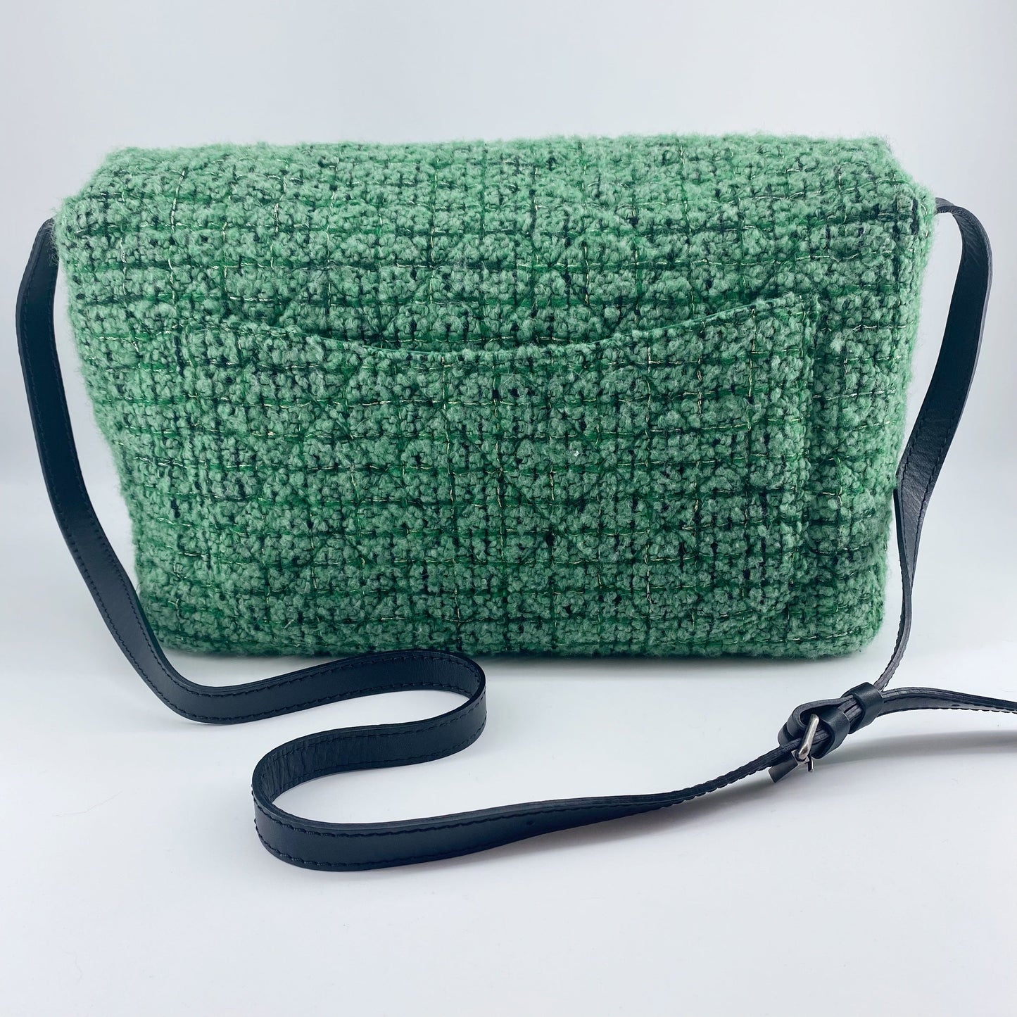 Chanel 2.55 Flap Bag in Green Tweed