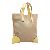 Beige Prada Canapa Tote