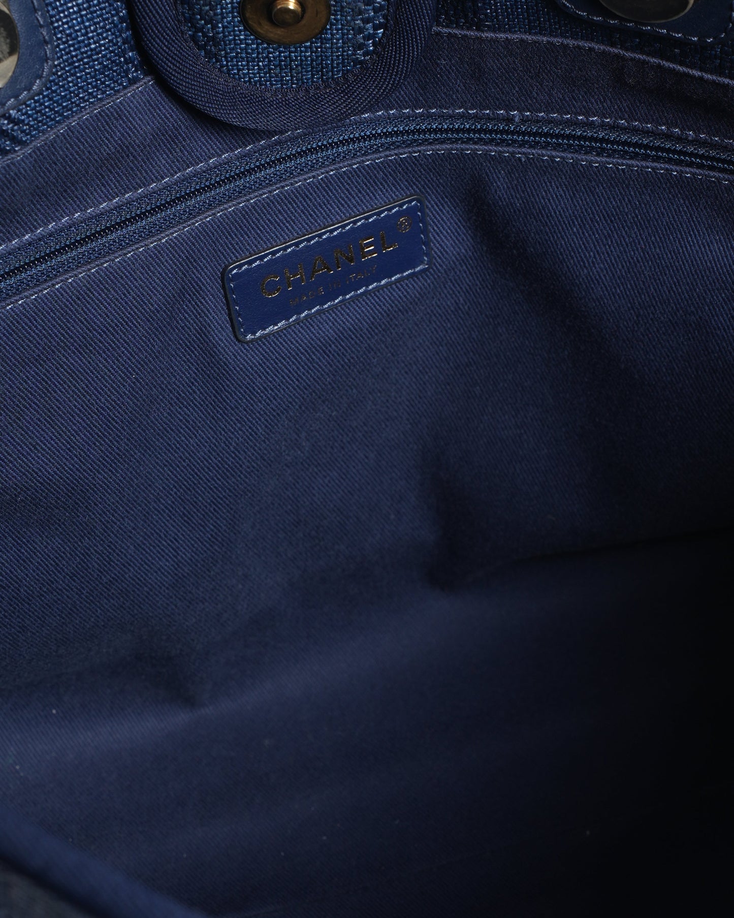 Chanel Blue Deaville Tote Bag