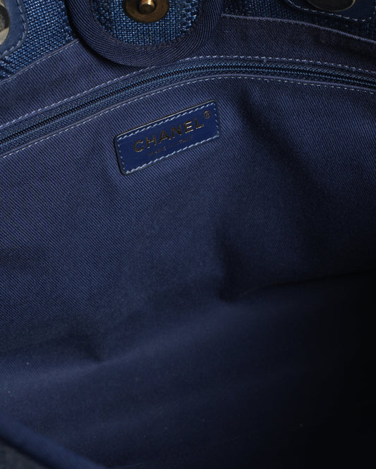 Chanel Blue Deaville Tote Bag