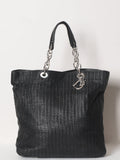 New Christian Dior Large Woven Calfskin Bag