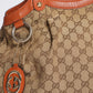 Gucci Canvas Sukey Tote in Brown