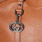 Gucci Dark Brown Dome Large Convertible GG charm Tote Bag