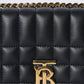 New Burberry Mini Lola Crossbody In Black With Golden Hardware