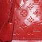 Louis Vuitton Red Monogram Vernis Alma Top Handle Bag