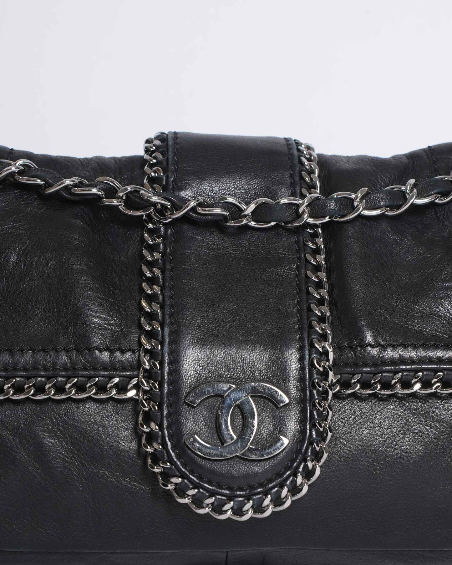 Chanel Black Lambskin Madison Chain Me Flap Bag