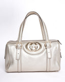 Gucci Gold-Tone Britt Boston Shoulder Bag