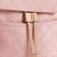 Gucci Monogram Canvas & Leather Backpack In Pink