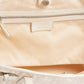Christian Dior Cannage Shoulder Bag In White Canvas