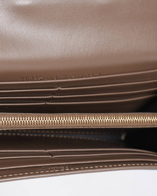 New Fendi Brown leather wallet