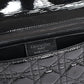 Christian Dior Medium Caro Bag in Black Patent Leather