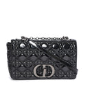 Christian Dior Medium Caro Bag in Black Patent Leather