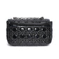 Christian Dior Medium Caro Bag in Black Patent Leather