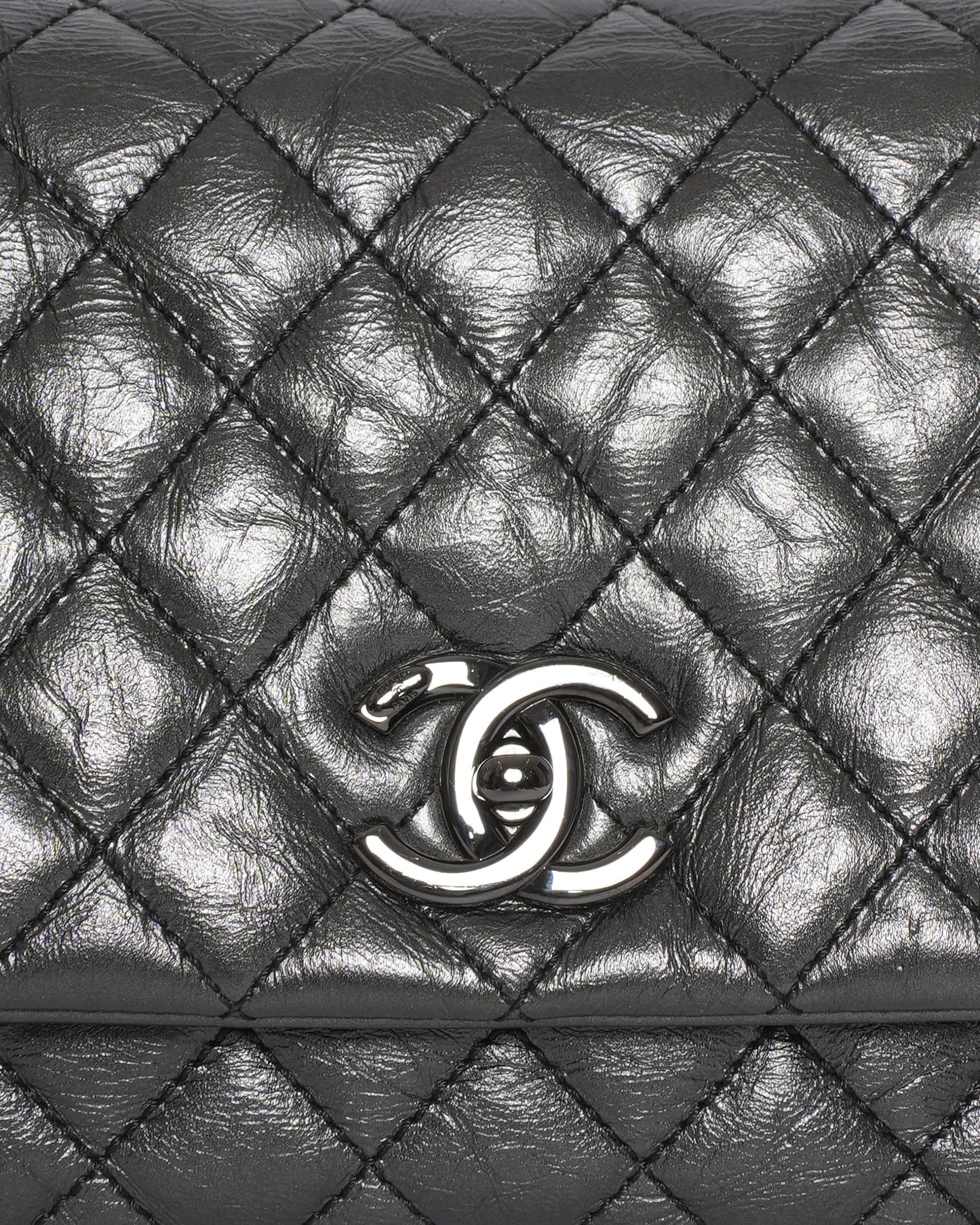 Chanel Leather Medium Coco Top Handle Bag With Shoulder Strap