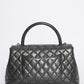 Chanel Leather Medium Coco Top Handle Bag With Shoulder Strap
