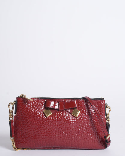 Burberry Pebbled Crossbody Wallet on Chain