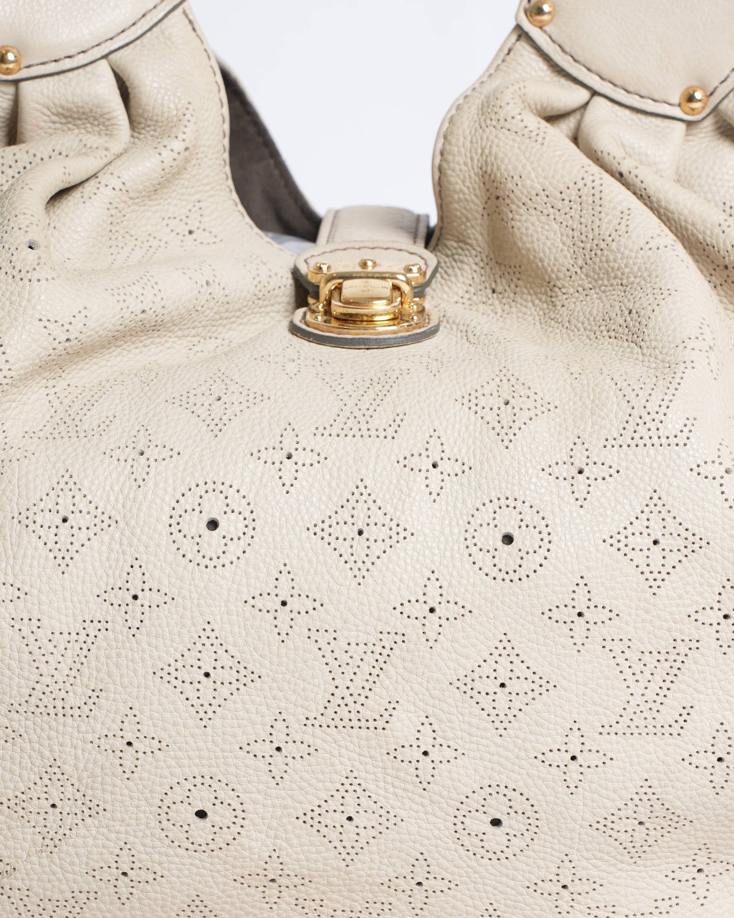 Louis Vuitton Beige Mahina Hobo Bag