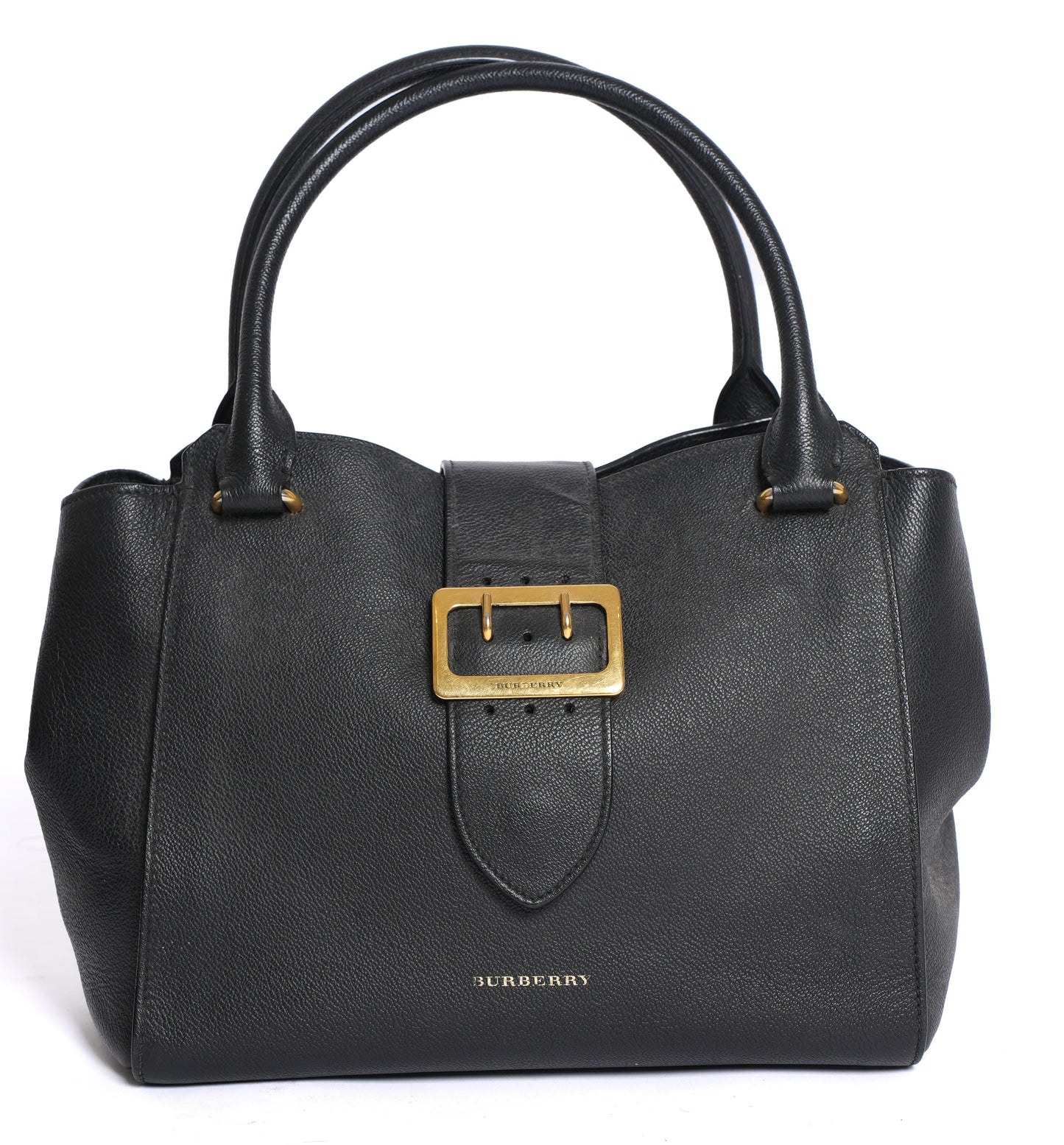 Burberry Grained Leather Shoulder Bag