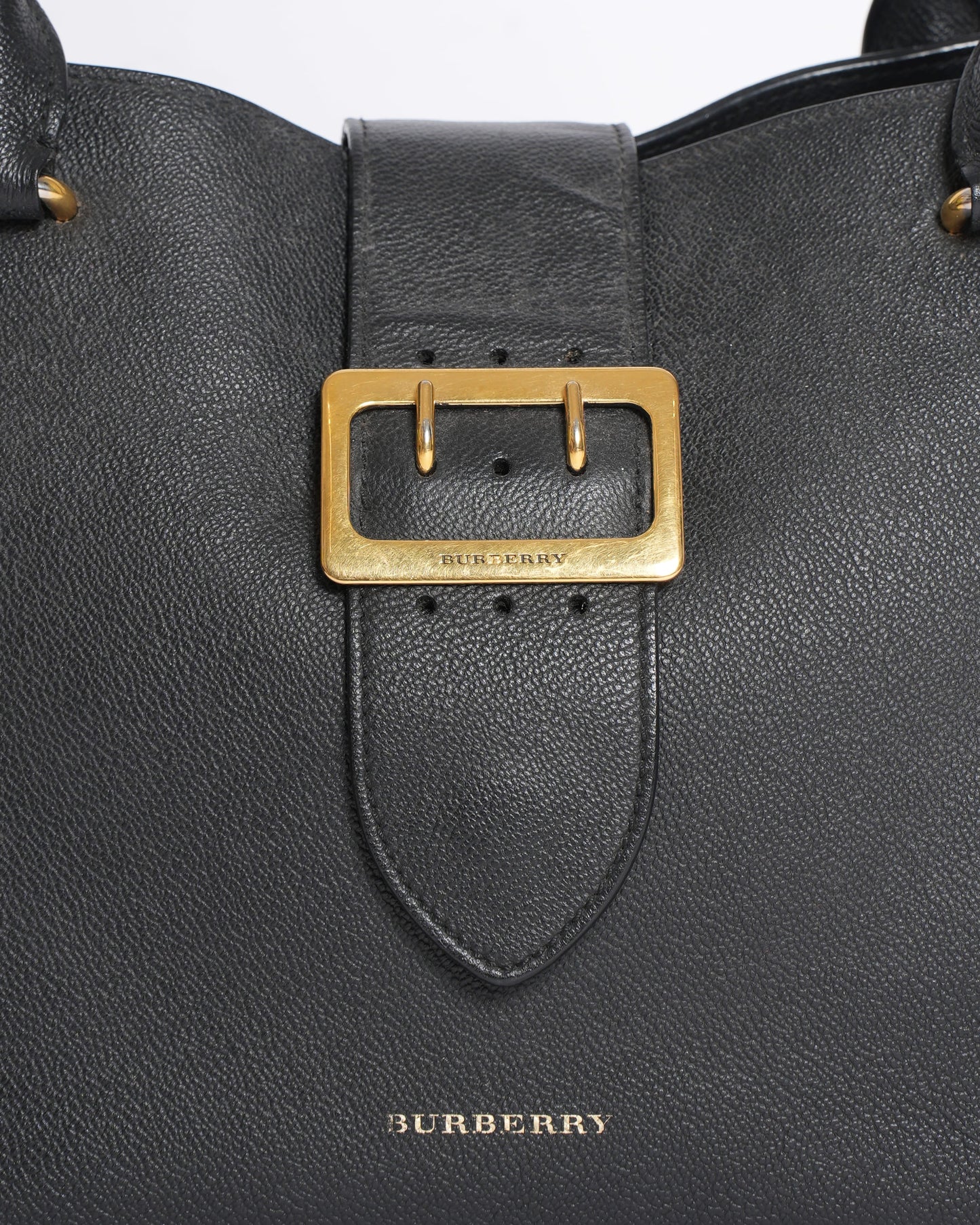 Burberry Grained Leather Shoulder Bag