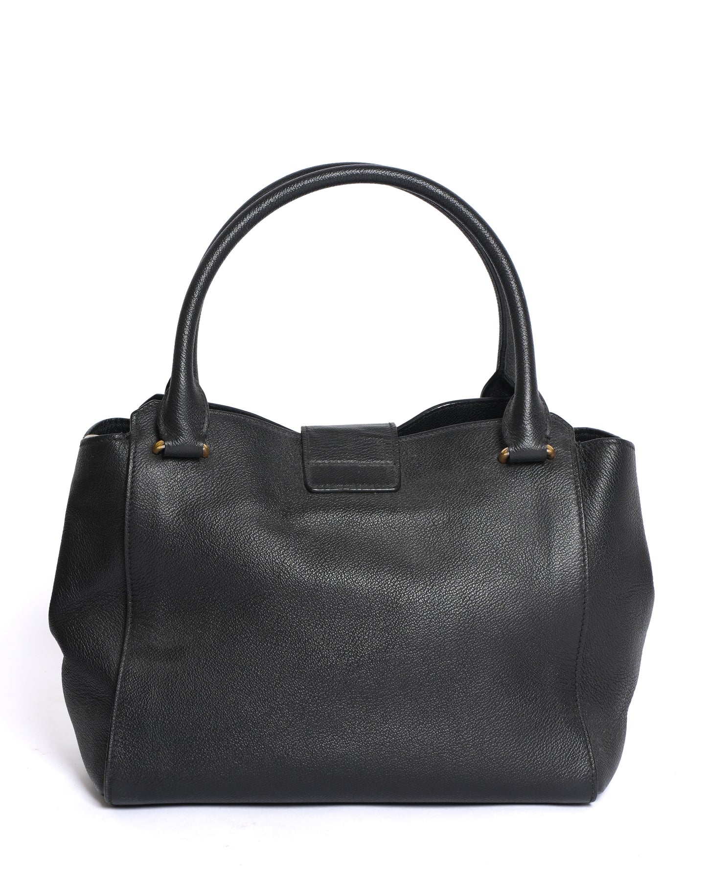 Burberry Grained Leather Shoulder Bag