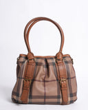 Burberry New Nova Check Brown Leather Northfield Shoulder Bag