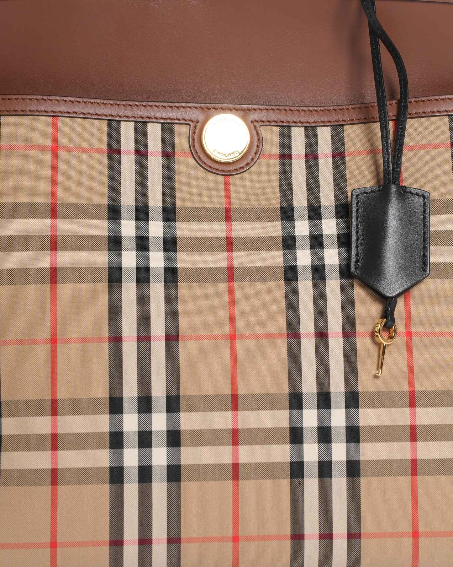 New  Burberry society top handle bag