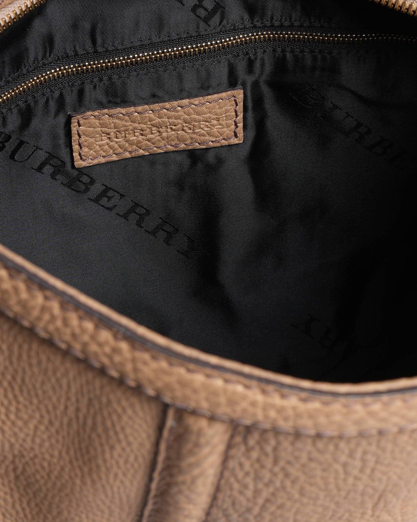 Burberry  laeather large hobo bag