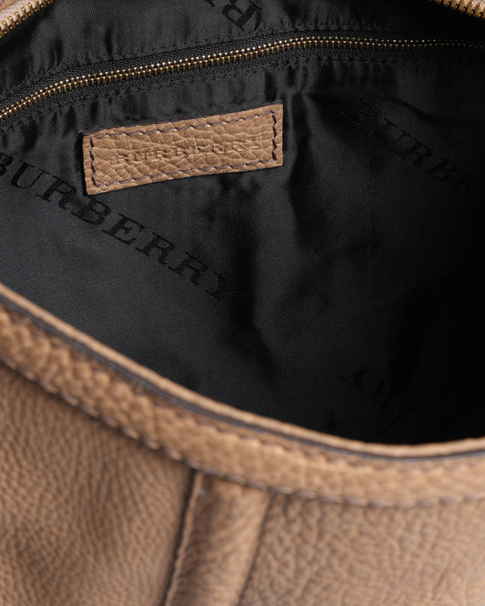 Burberry  laeather large hobo bag