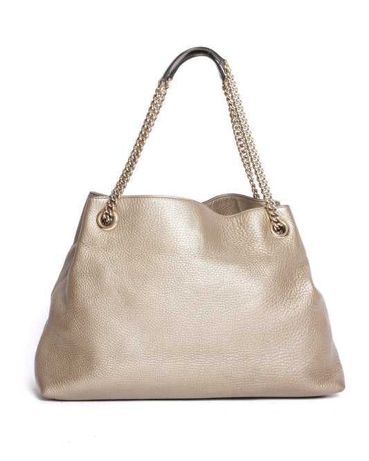 Gucci Soho Shoulder Bag in Gold Tone
